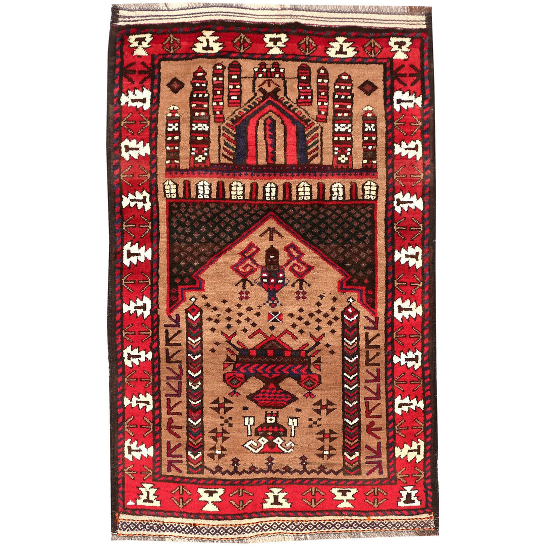 Prayer Rug 2' 6 x 3' 9 (ft) - No. AL86723 - ALRUG Rug Store
