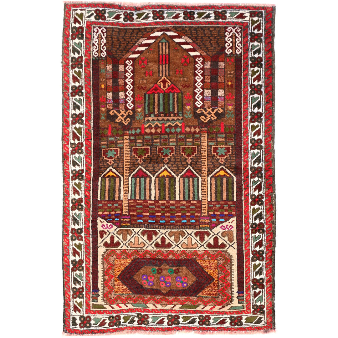 Prayer Rug 2' 5 x 3' 9 (ft) - No. AL19582 - ALRUG Rug Store