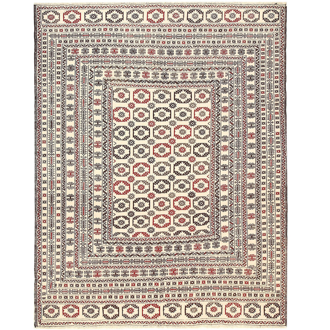 Soumak Kilim 6' 6 x 8' 4 (ft) - No. AL40174 - ALRUG Rug Store