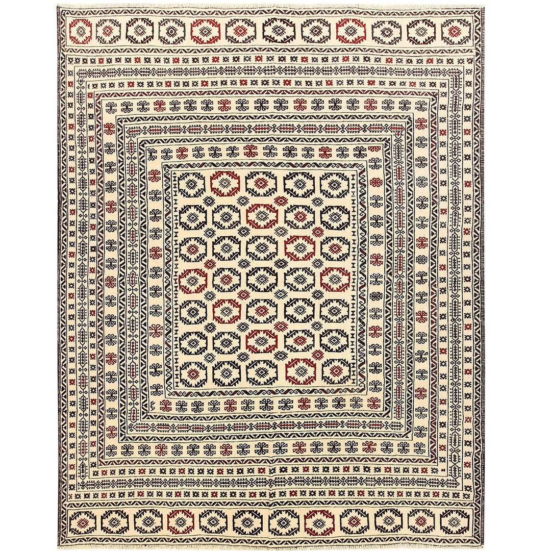 Soumak Kilim 6' 5 x 8' 4 (ft) - No. AL79993 - ALRUG Rug Store