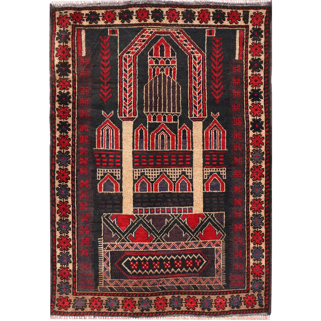 Prayer Rug 3' 1 x 4' 3 (ft) - No. AL70363 - ALRUG Rug Store