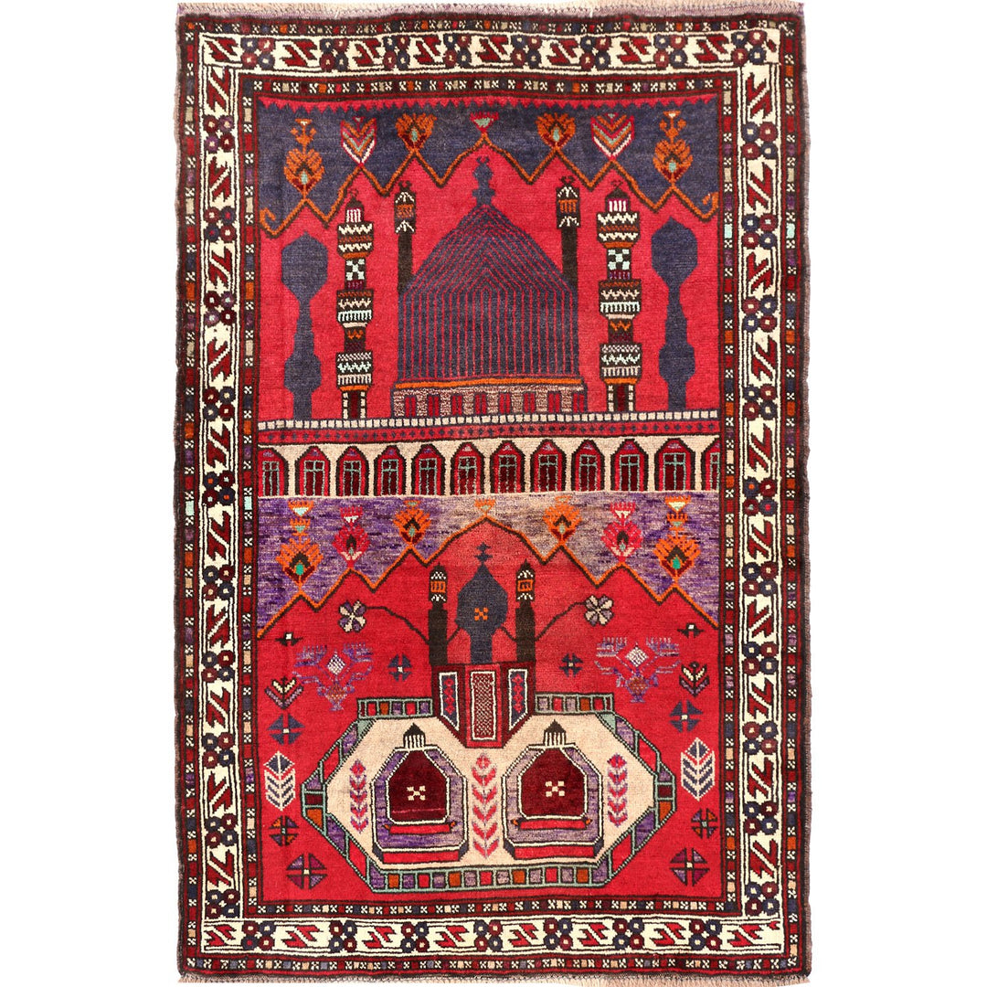 Prayer Rug 3' 1 x 4' 6 (ft) - No. AL10204 - ALRUG Rug Store