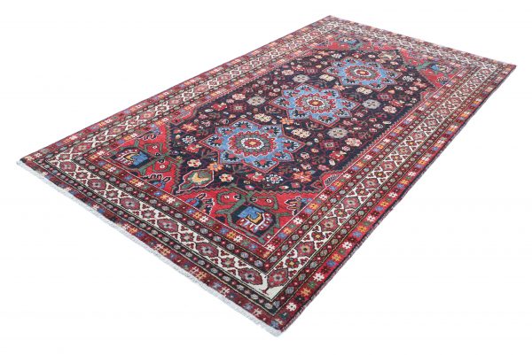 Black Baluch Oriental Rug 5'5" x 9'9" Hand-Knotted view