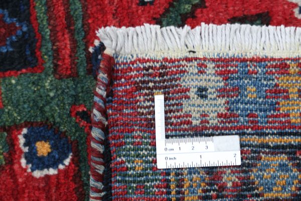 Black Baluch Oriental Rug 5'5" x 9'9" Hand-Knotted field