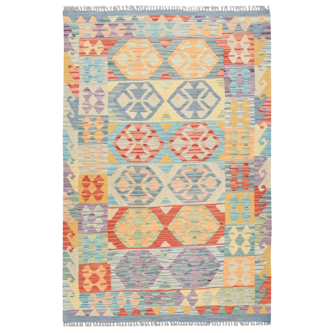 Vegetable Kilim 3' x 4' 7" (ft) - No. AL90473 - ALRUG Rug Store
