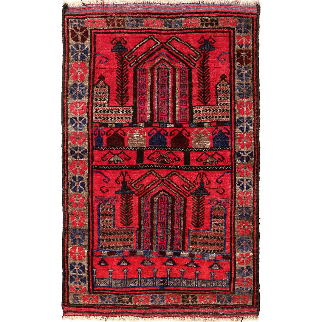 Prayer Rug 2' 7 x 4' 2 (ft) - No. AL73329 - ALRUG Rug Store