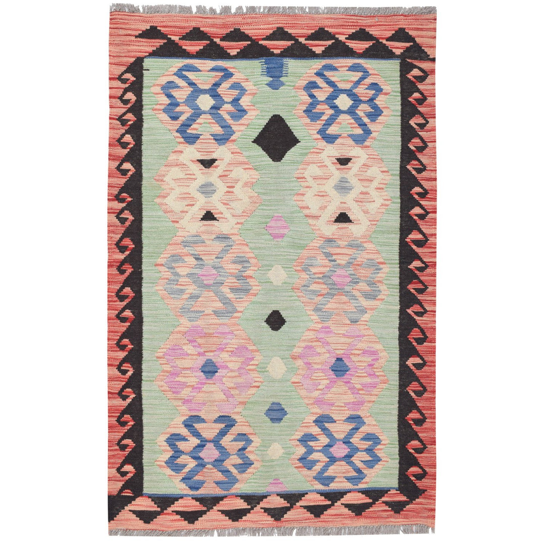 Vegetable Kilim 3' 5"  x  4' 9" (ft) - No. AL80918 - ALRUG Rug Store