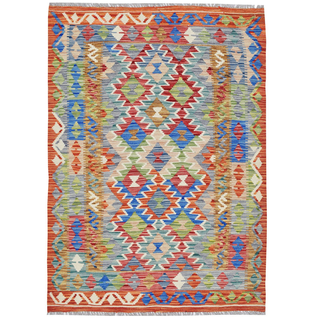 Vegetable Kilim 3' 5"  x 4' 9"  (ft) - No. AL70950 - ALRUG Rug Store