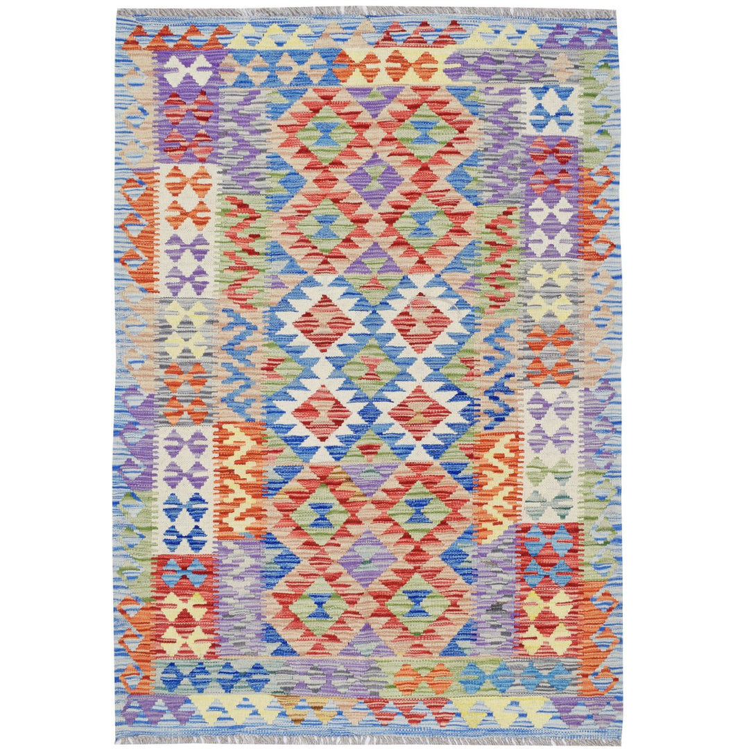 Vegetable Kilim 3' 4"  x 4' 7"  (ft) - No. AL33074 - ALRUG Rug Store