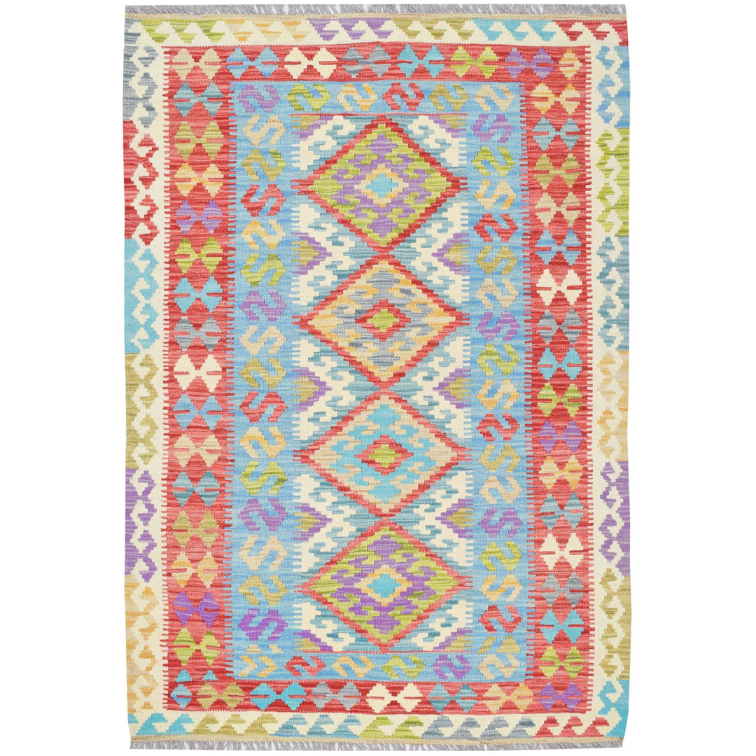 Vegetable Kilim 3' 6"  x 5' 1"  (ft) - No. AL96235 - ALRUG Rug Store