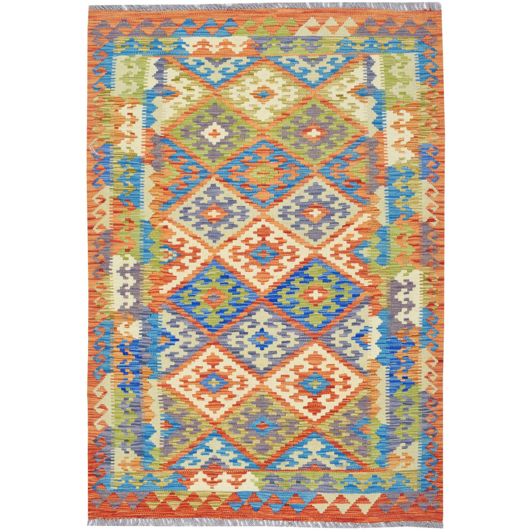 Vegetable Kilim 3' 4"  x 4' 8"  (ft) - No. AL91127 - ALRUG Rug Store