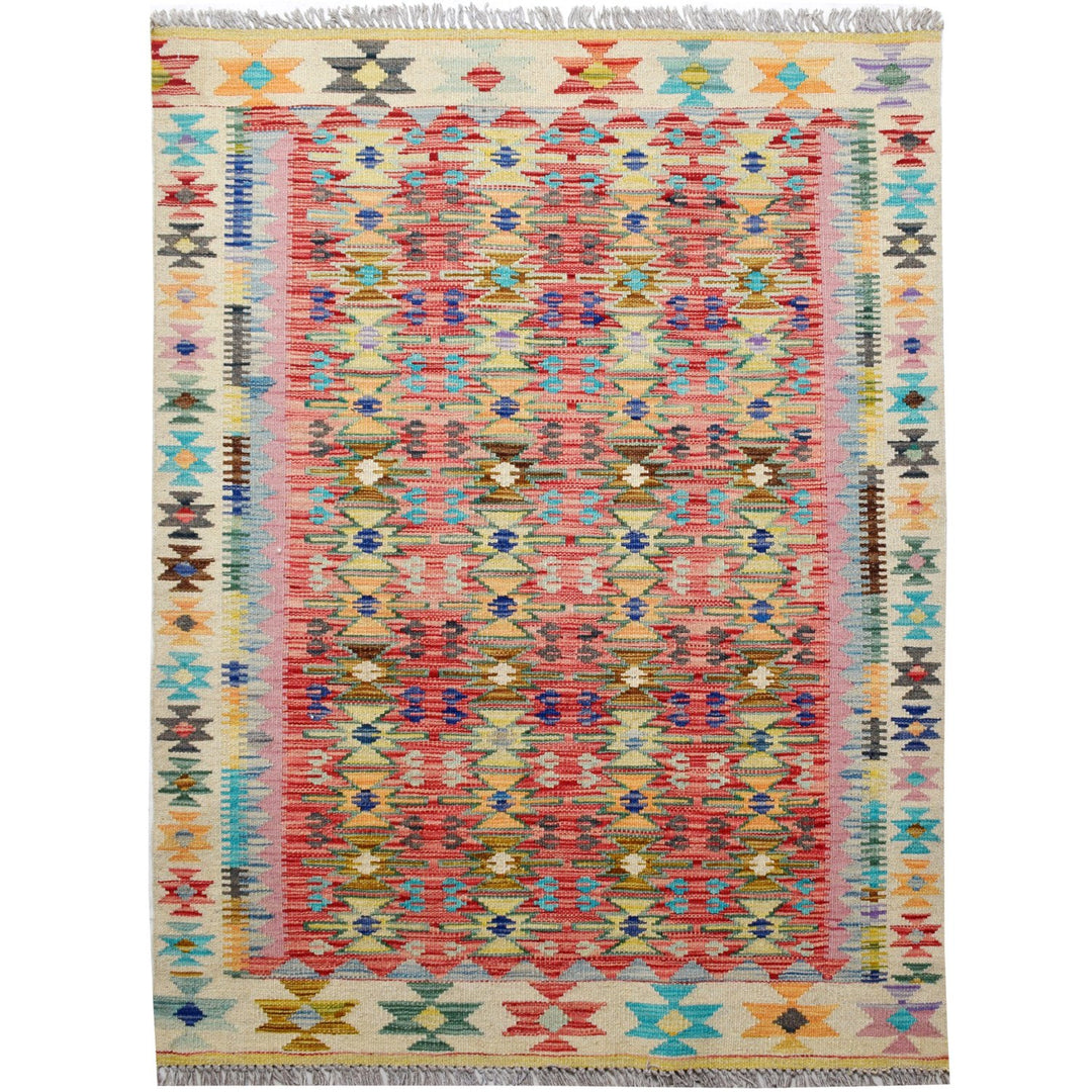 Vegetable Kilim 3' 4"  x 4' 6"  (ft) - No. AL99384 - ALRUG Rug Store