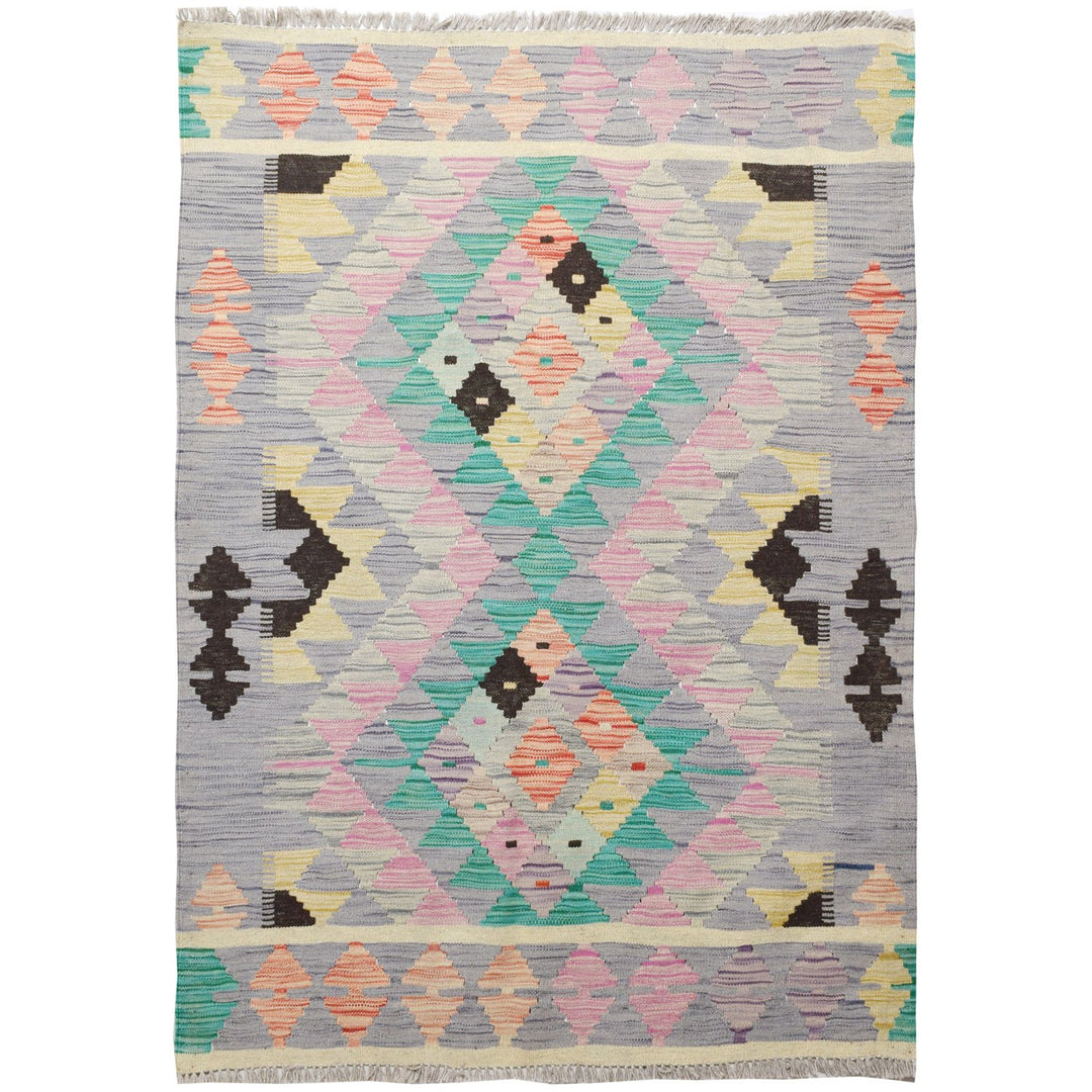 Vegetable Kilim 3' 4"  x 4' 7"  (ft) - No. AL66013 - ALRUG Rug Store
