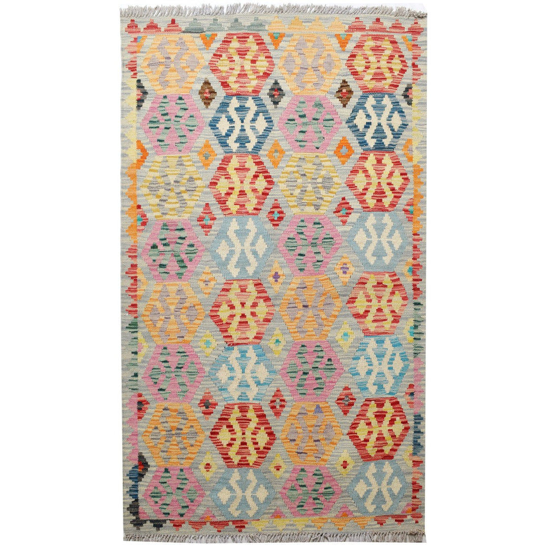 Vegetable Kilim 3' 1"  x  5' 3"  (ft) - No. AL41299 - ALRUG Rug Store