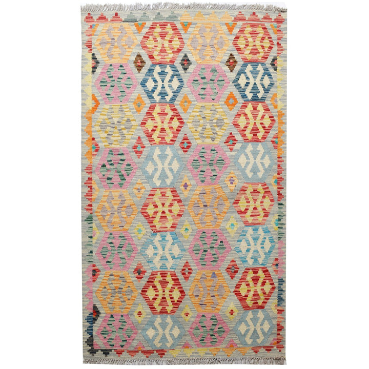 Vegetable Kilim 3' 1"  x  5' 3"  (ft) - No. AL41299 - ALRUG Rug Store