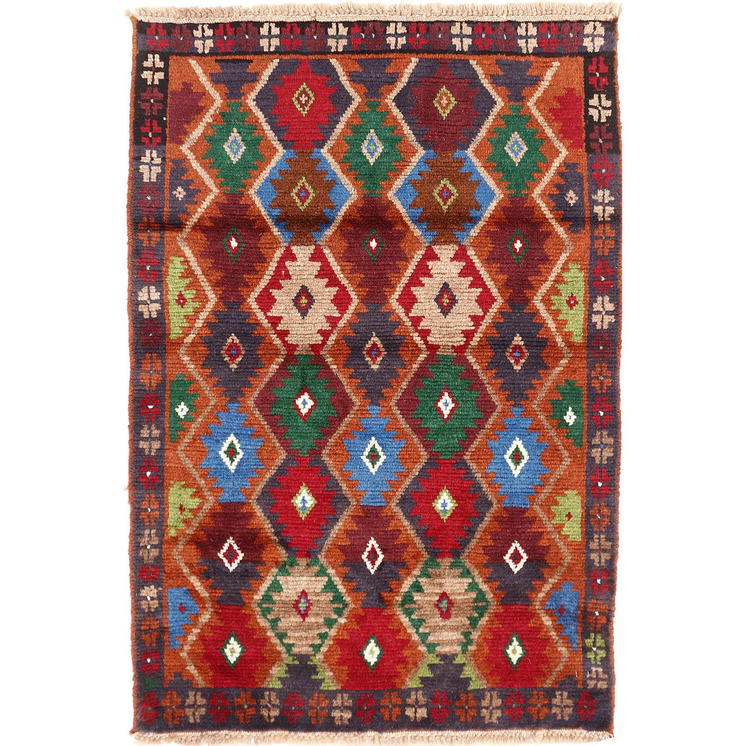Kohistani Rug 2' 6 x 3' 9 (ft) - No. AL17208 - ALRUG Rug Store