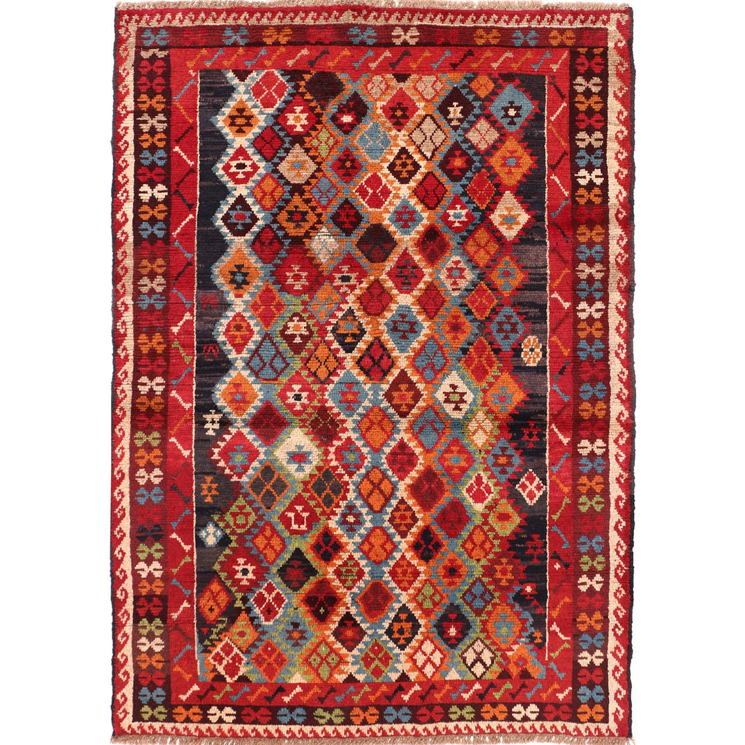 Kohistani Rug 4' x 5' 7 (ft) - No. AL27015 - ALRUG Rug Store