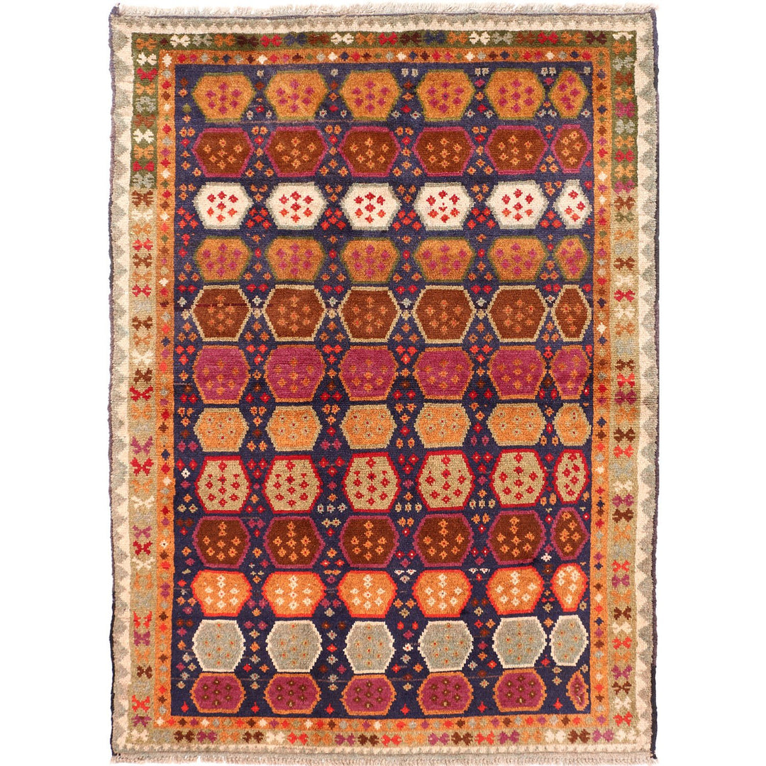 Kohistani Rug 4' x 5' 7 (ft) - No. AL30437 - ALRUG Rug Store