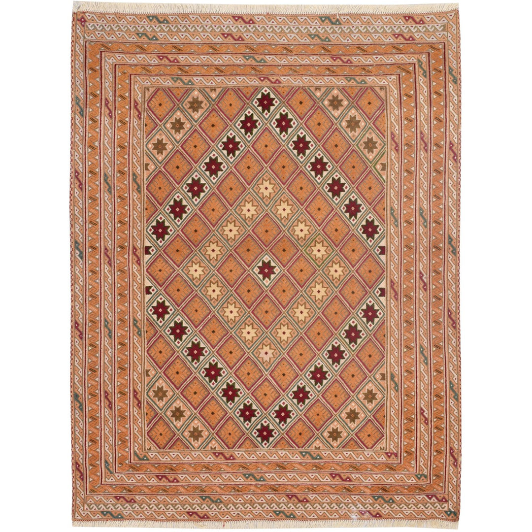 Nakhunak Kilim 3' 1" x 4' 2" (ft) - No. AL99281 - ALRUG Rug Store