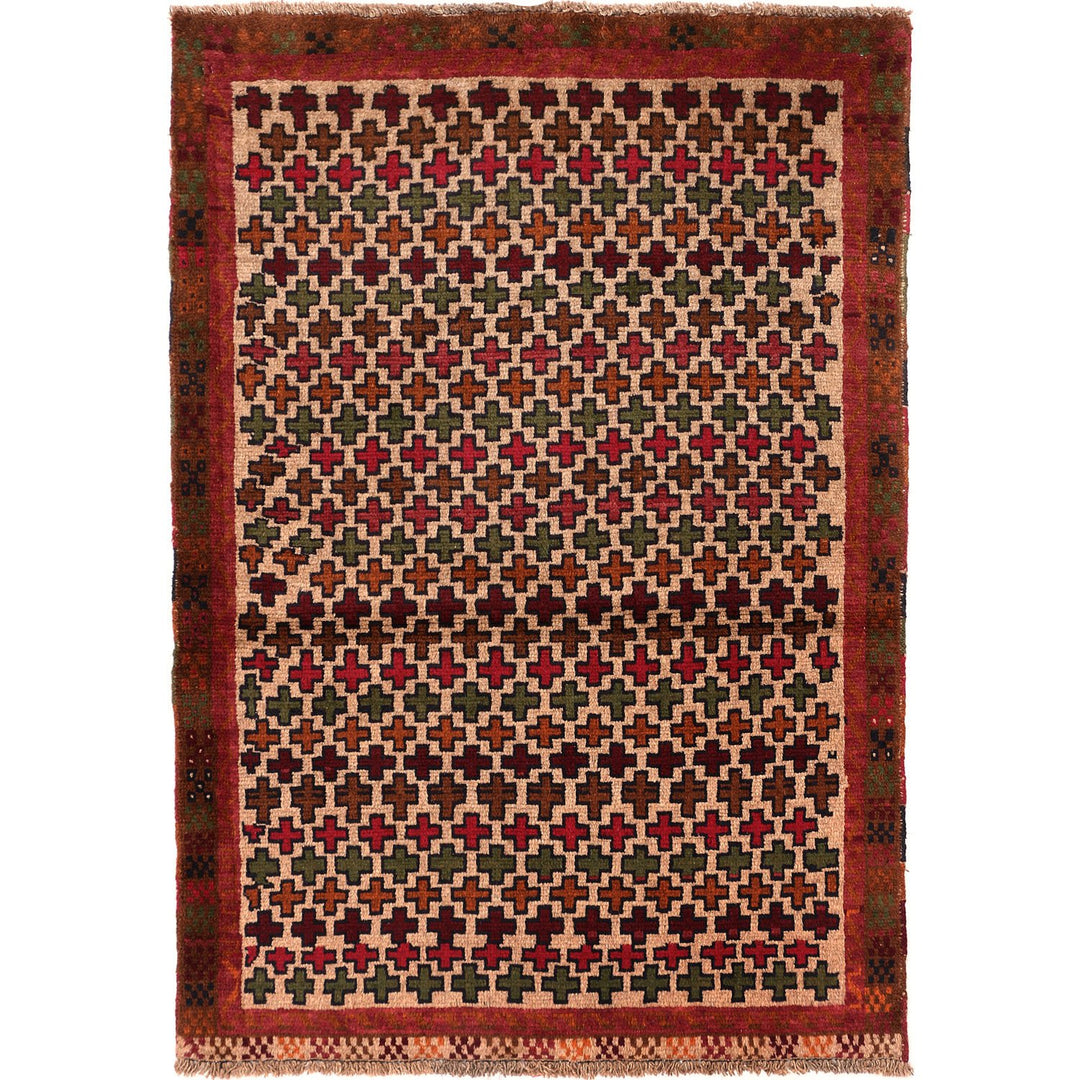 Kohistani Rug 3' 4 x 4' 9 (ft) - No. AL82846 - ALRUG Rug Store