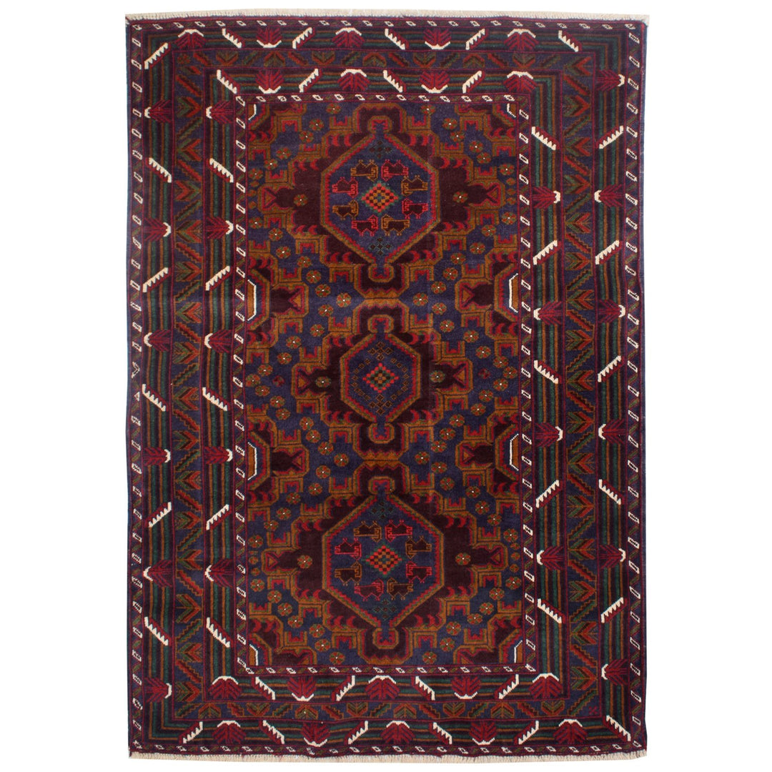 Baluchi Rug 4' x 6' 2" (ft) - No. AL92380 - ALRUG Rug Store