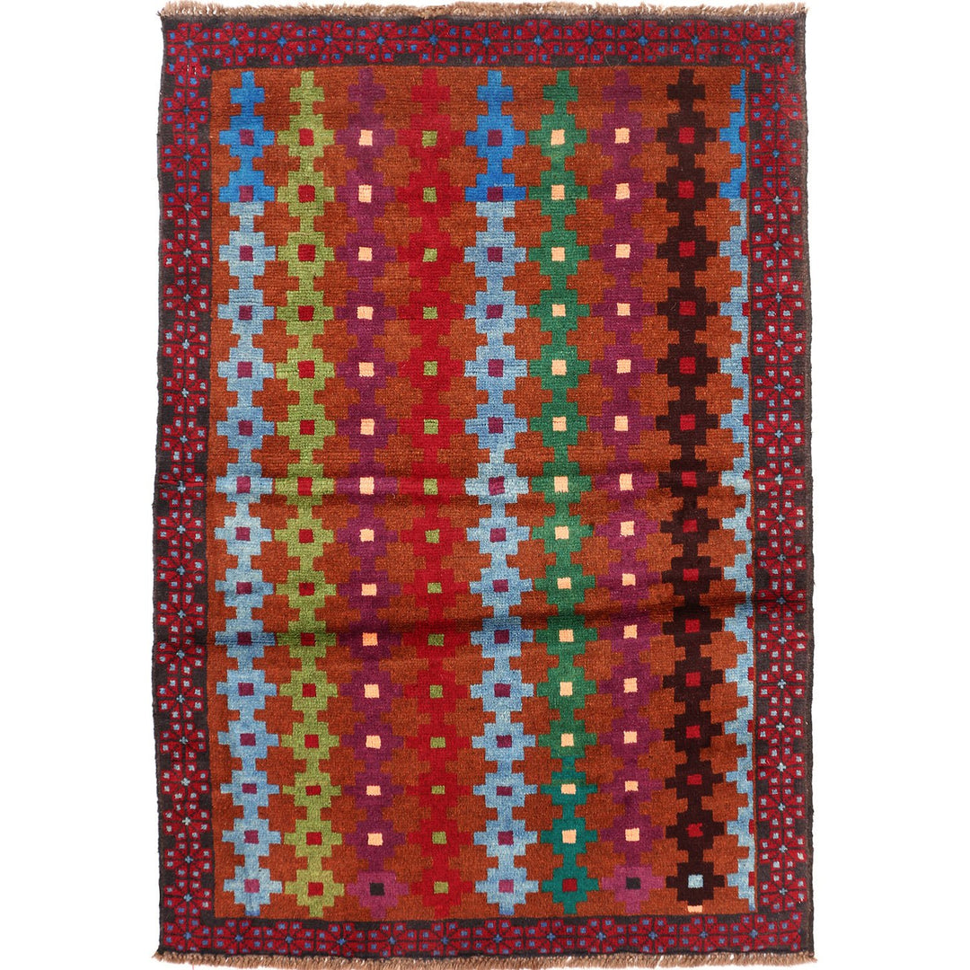 Kohistani Rug 3' 4 x 4' 8 (ft) - No. AL74363 - ALRUG Rug Store