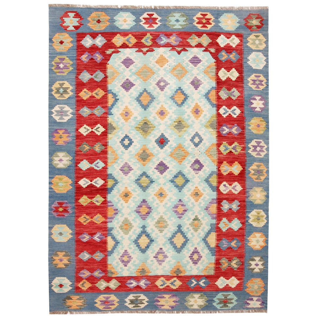 Vegetable Kilim 5' 7"  x 8' (ft) - No. AL52915 - ALRUG Rug Store