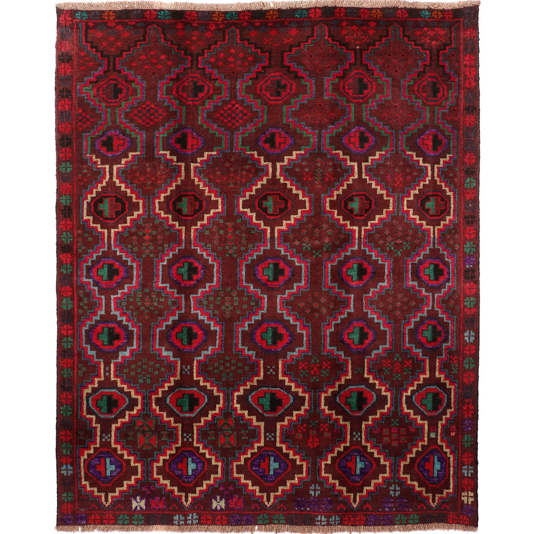 Kohistani Rug 5' 9 x 7' 2 (ft) - No. AL61305 - ALRUG Rug Store