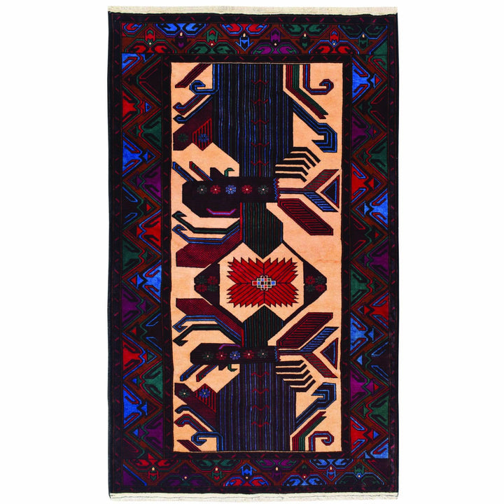 Baluchi Rug 3' 8 x 6' 5 (ft) - No. AL25664 - ALRUG Rug Store