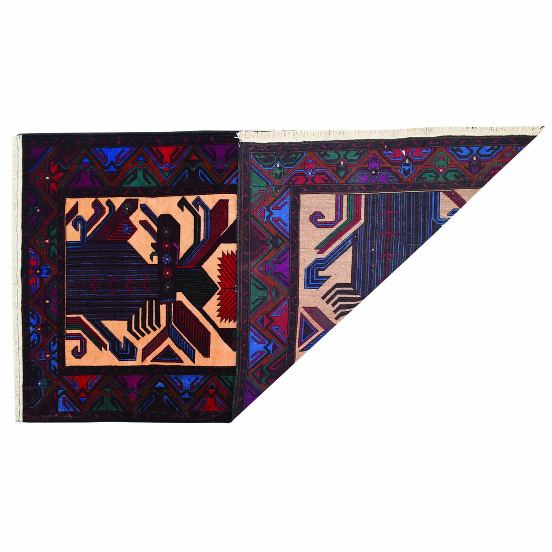 Baluchi Rug 3' 8 x 6' 5 (ft) - No. AL25664 - ALRUG Rug Store