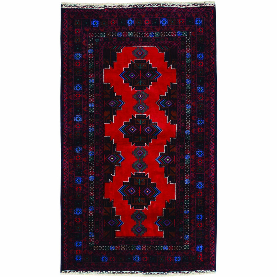 Baluchi Rug 3' 8 x 6' 5 (ft) - No. AL66977 - ALRUG Rug Store