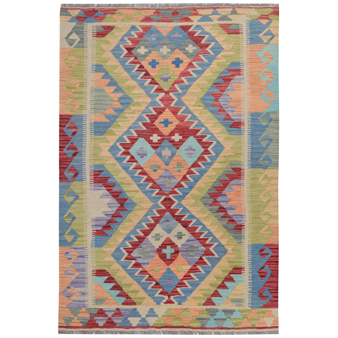 Vegetable Kilim 3' 5 x  5' 3 (ft) - No. AL30472 - ALRUG Rug Store