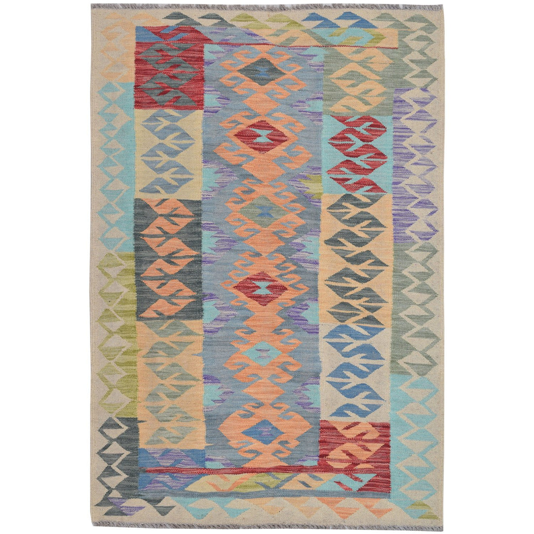 Vegetable Kilim 3' 4 x  4' 9 (ft) - No. AL99800 - ALRUG Rug Store