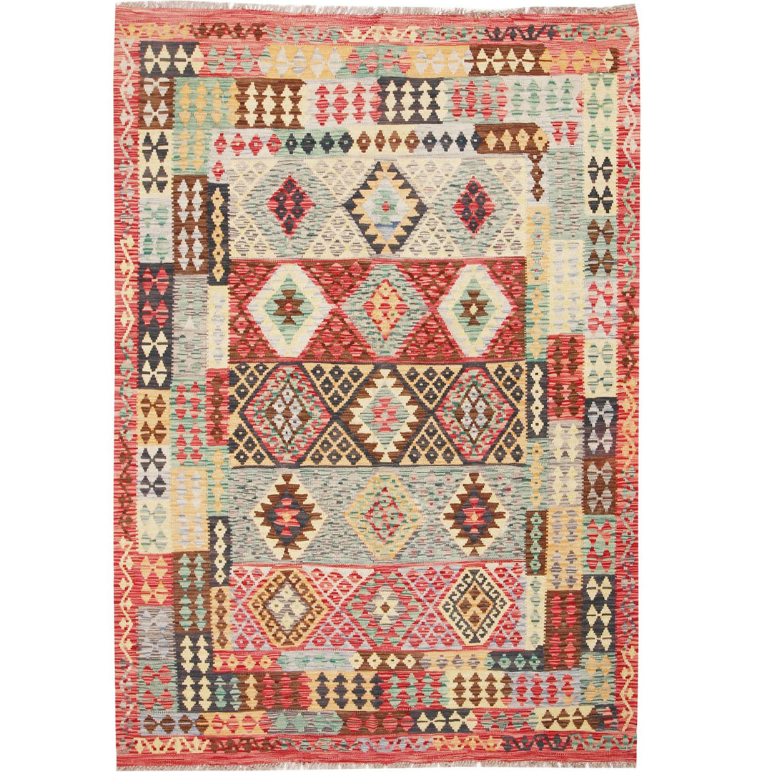 Vegetable Kilim 5' 8"  x 8' 1"  (ft) - No. AL93498 - ALRUG Rug Store