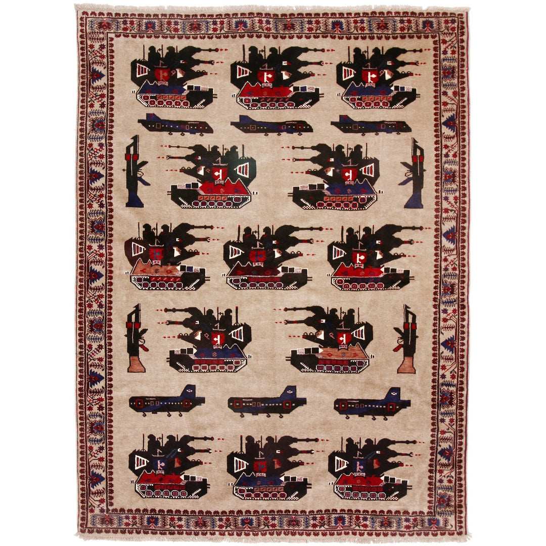 War Rug 6' 7 x 9' 4 (ft) - No. AL79620 - ALRUG Rug Store