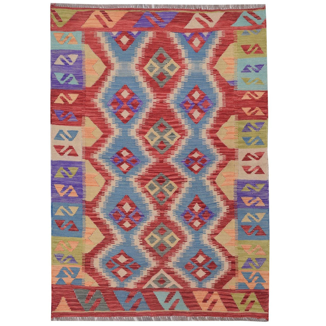Vegetable Kilim 4'  x 5' 6"  (ft) - No. AL99703 - ALRUG Rug Store