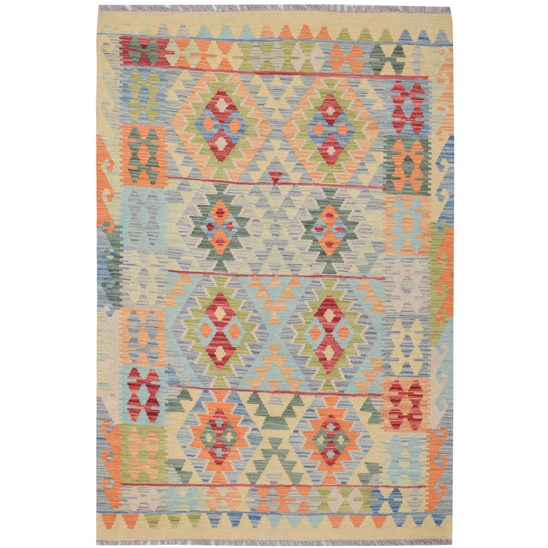 Vegetable Kilim 4'  x 5' 8"  (ft) - No. AL86917 - ALRUG Rug Store