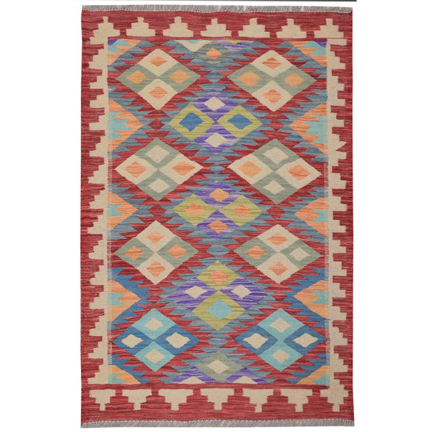 Vegetable Kilim 3' 3"  x  4' 9"  (ft) - No. AL36522 - ALRUG Rug Store