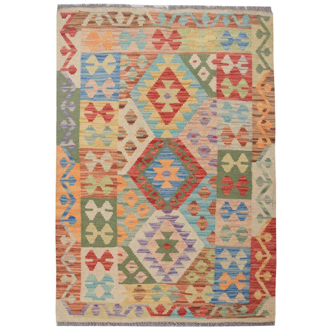 Vegetable Kilim 2' 7"  x 3' 8"  (ft) - No. AL62797 - ALRUG Rug Store