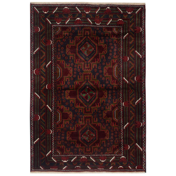 Baluchi Rug 4'  x 6' 2" (ft) - No. AL37357 - ALRUG Rug Store