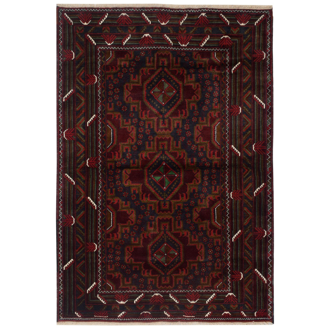 Baluchi Rug 4'  x 6' 2" (ft) - No. AL37357 - ALRUG Rug Store