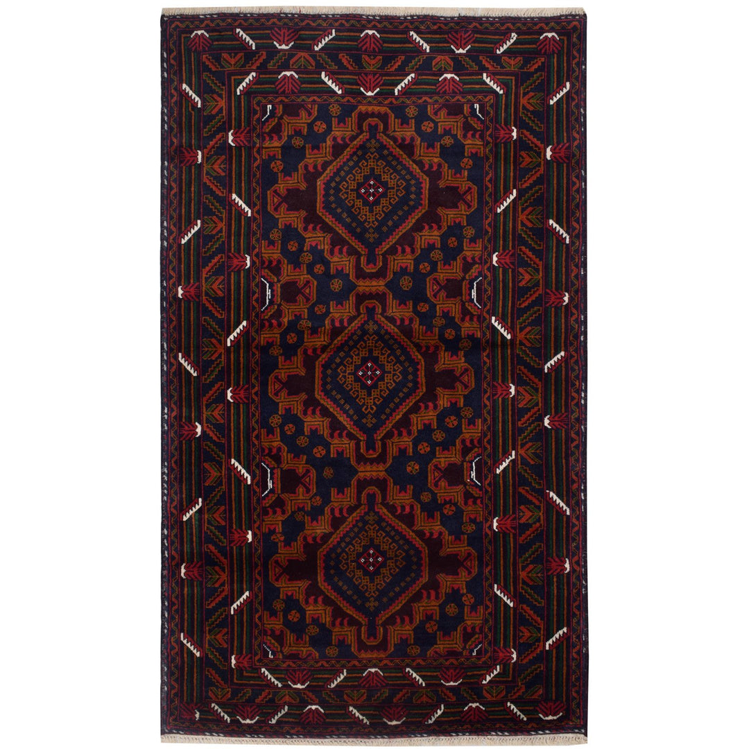 Baluchi Rug 3' 8"  x 6' 5" (ft) - No. AL90907 - ALRUG Rug Store