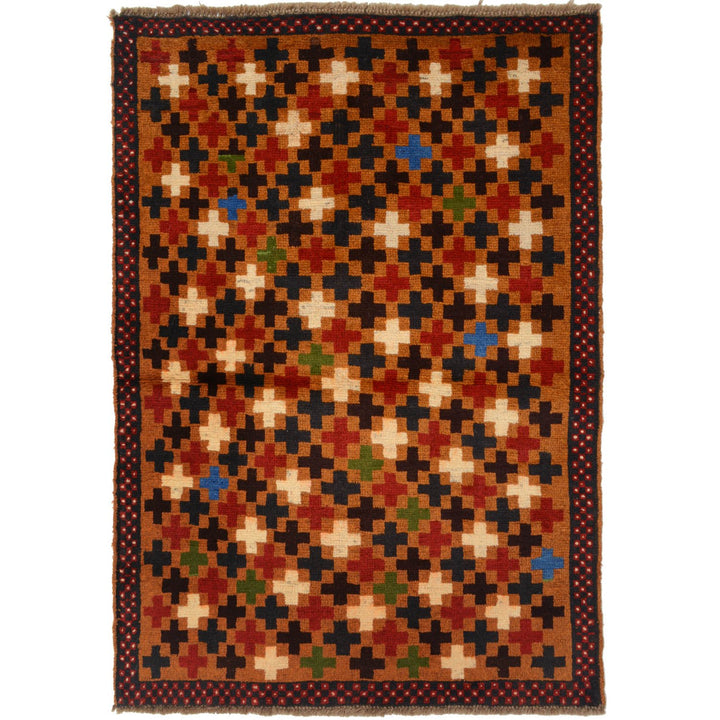 Kohistani Rug 3' 4 x 4' 9 (ft) - No. AL66439 - ALRUG Rug Store