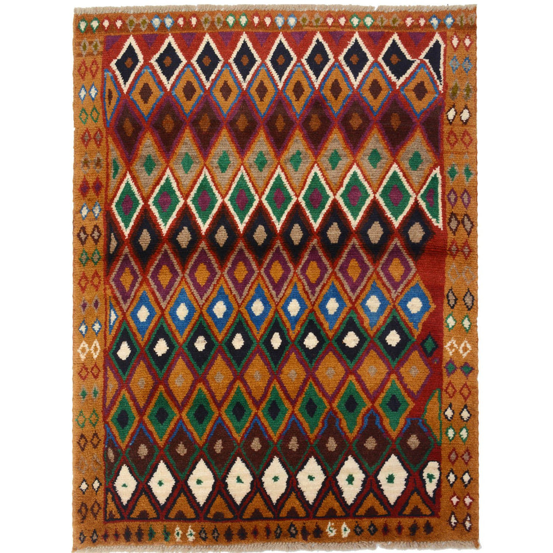 Kohistani Rug 3' 4 x 4' 6 (ft) - No. AL48175 - ALRUG Rug Store