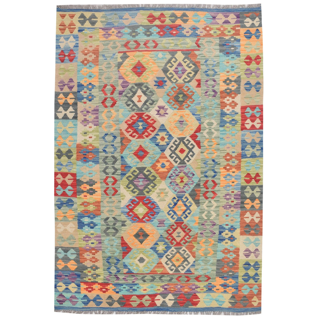 Vegetable Kilim 4' x 5' 9" (ft) - No. AL46321 - ALRUG Rug Store