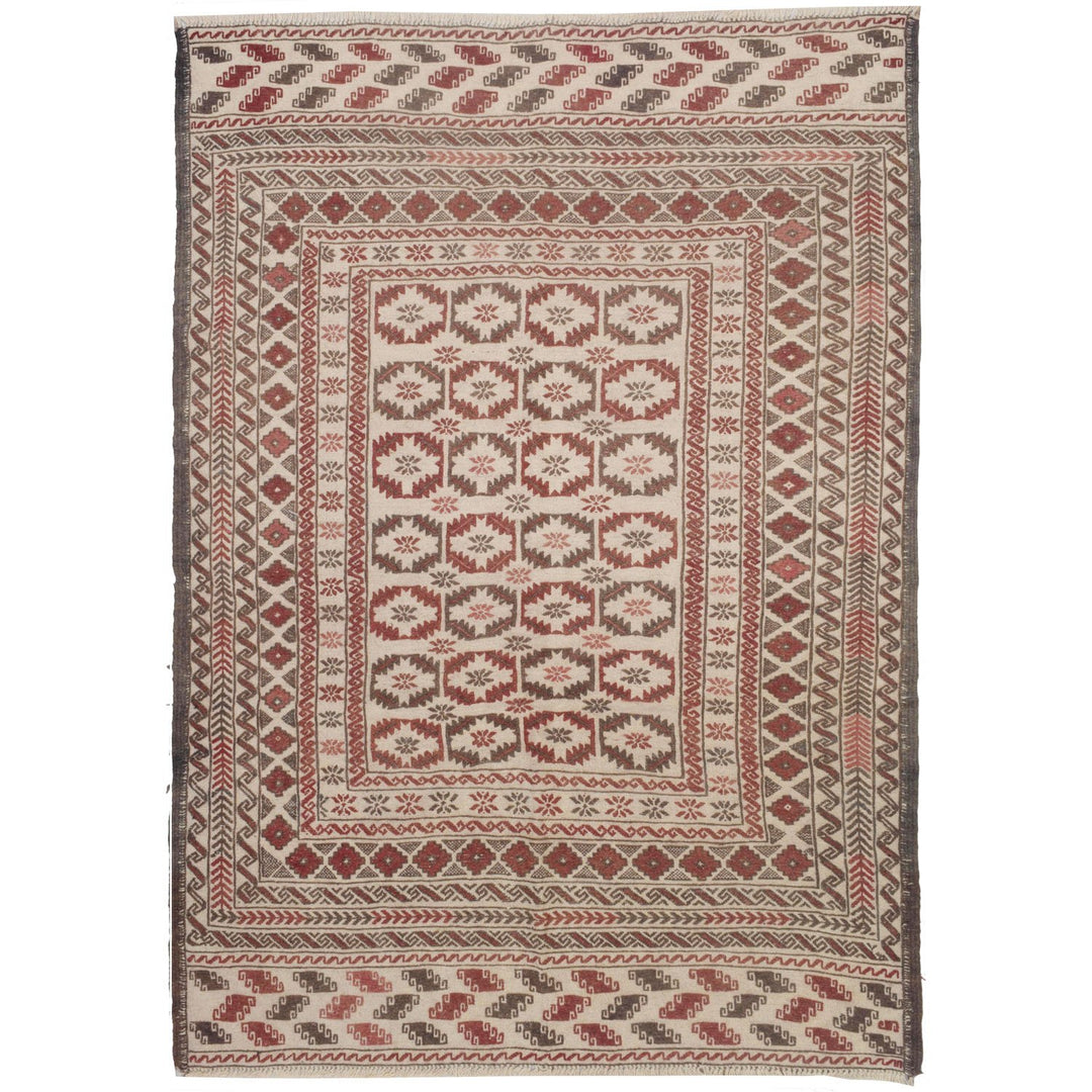 Soumak Kilim 4' 2" x 6' (ft) - No. AL36514 - ALRUG Rug Store