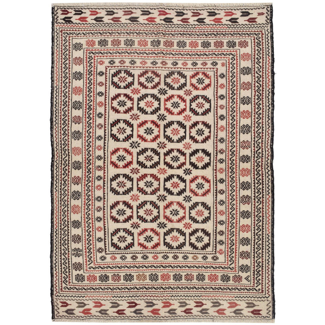 Soumak Kilim 3' 9" x 5' 5" (ft) - No. AL53306 - ALRUG Rug Store