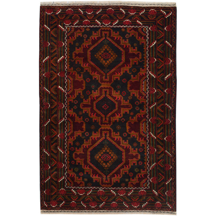 Baluchi Rug 4' 1" x 6' 3" (ft) - No. AL20864 - ALRUG Rug Store