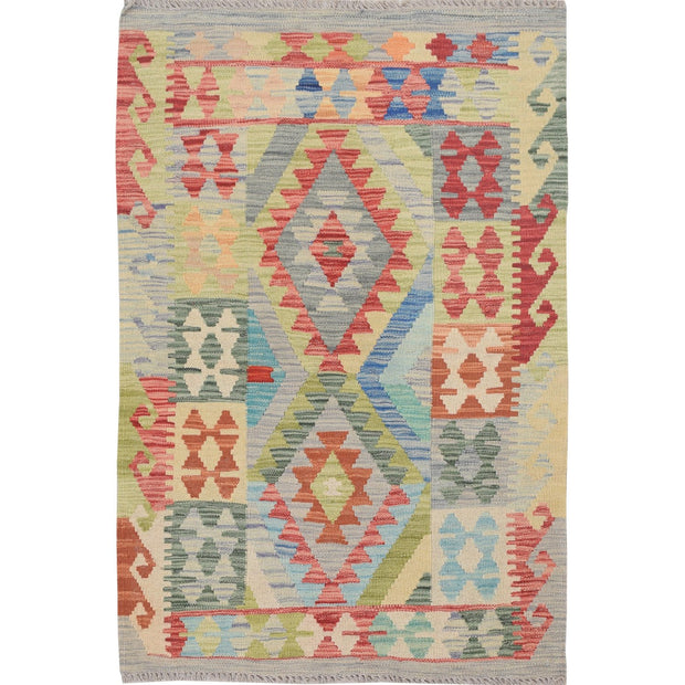 Vegetable Kilim 2' 6" x 3' 9" (ft) - No. AL66692 - ALRUG Rug Store