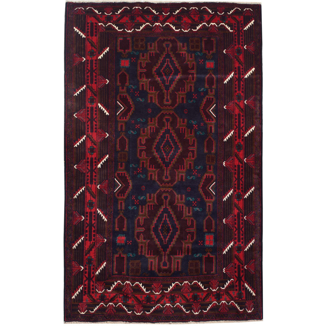 Baluchi Rug 4' 1" x 6' 7" (ft) - No. AL92806 - ALRUG Rug Store